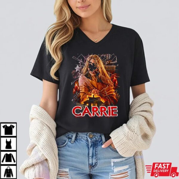 Carrie Horror Movie T-Shirt – Stephen King Classic Vintage Tee Carrie Horror Movie T-Shirt – Stephen King Classic Vintage Tee