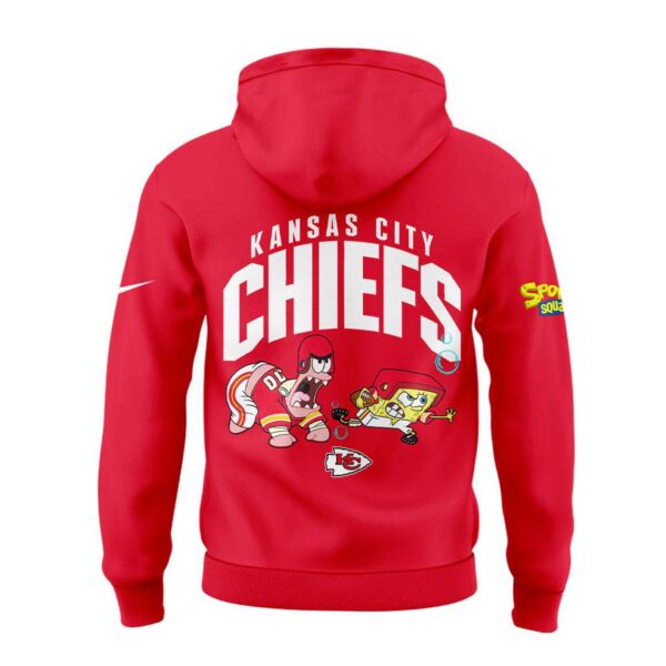 Kansas City Chiefs Celebrating SpongeBob NFL 25th Anniversary 3D Hoodie