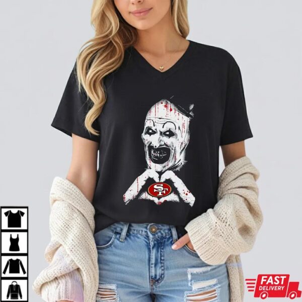 The Clown San Francisco 49ers Halloween Shirt The Clown San Francisco 49ers Halloween Shirt