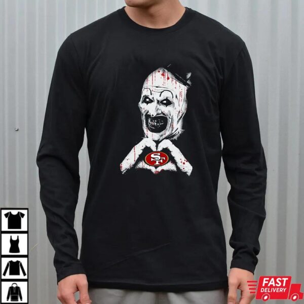 The Clown San Francisco 49ers Halloween Shirt The Clown San Francisco 49ers Halloween Shirt