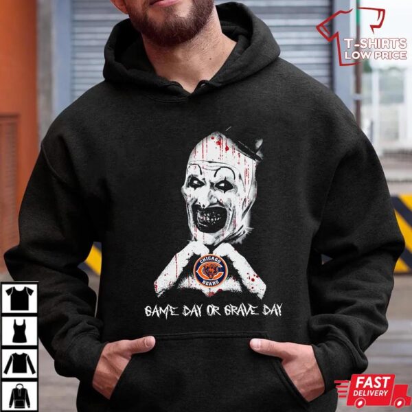 Chicago Bears Halloween Clown Shirt – Game Day or Grave Day Horror Chicago Bears Tee Chicago Bears Halloween Clown Shirt – Game Day or Grave Day Horror Chicago Bears Tee