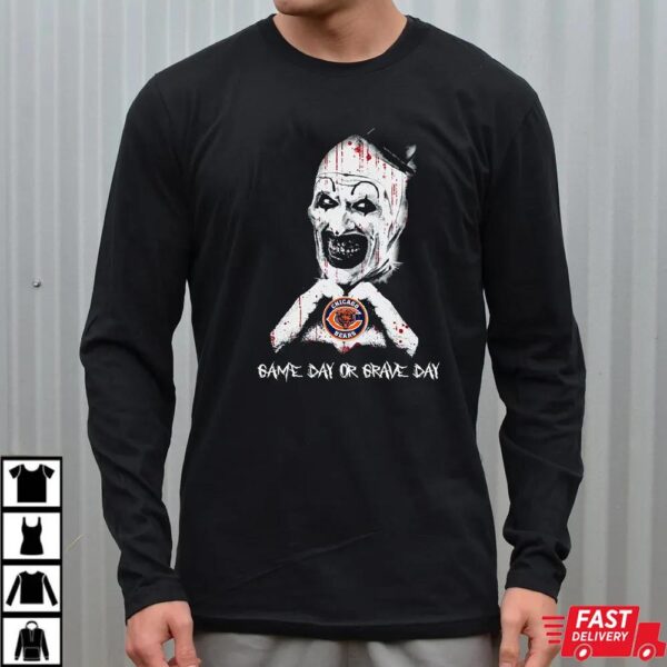 Chicago Bears Halloween Clown Shirt – Game Day or Grave Day Horror Chicago Bears Tee Chicago Bears Halloween Clown Shirt – Game Day or Grave Day Horror Chicago Bears Tee