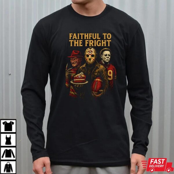 Freddy Krueger Jason Voorhees Michael Myers San Francisco 49ers Halloween T-Shirt Freddy Krueger Jason Voorhees Michael Myers San Francisco 49ers Halloween T-Shirt