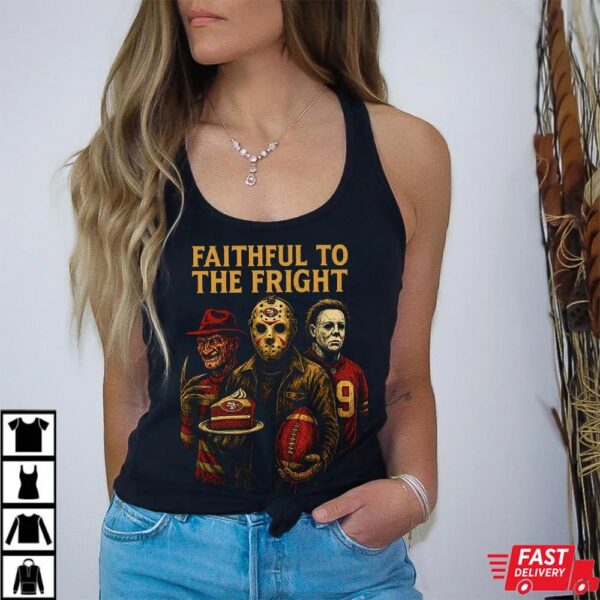 Freddy Krueger Jason Voorhees Michael Myers San Francisco 49ers Halloween T-Shirt Freddy Krueger Jason Voorhees Michael Myers San Francisco 49ers Halloween T-Shirt