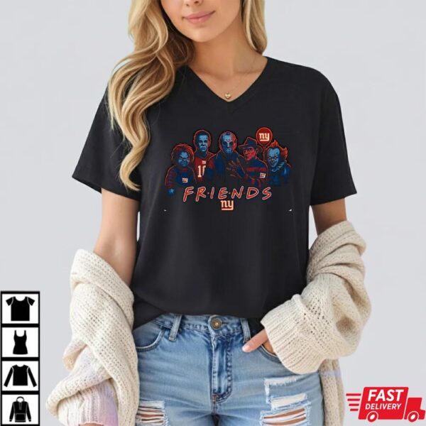 Horror Movie Friends New York Giants Halloween T-Shirt – Chucky, Jason, Freddy, Michael Myers & Pennywise Tee Horror Movie Friends New York Giants Halloween T-Shirt – Chucky, Jason, Freddy, Michael Myers & Pennywise Tee