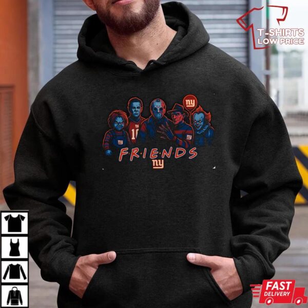 Horror Movie Friends New York Giants Halloween T-Shirt – Chucky, Jason, Freddy, Michael Myers & Pennywise Tee Horror Movie Friends New York Giants Halloween T-Shirt – Chucky, Jason, Freddy, Michael Myers & Pennywise Tee