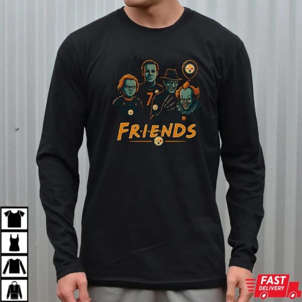 Horror Movie Friends Pittsburgh Steelers Halloween T-Shirt – Chucky, Jason, Freddy, Michael Myers & Pennywise Tee Horror Movie Friends Pittsburgh Steelers Halloween T-Shirt – Chucky, Jason, Freddy, Michael Myers & Pennywise Tee