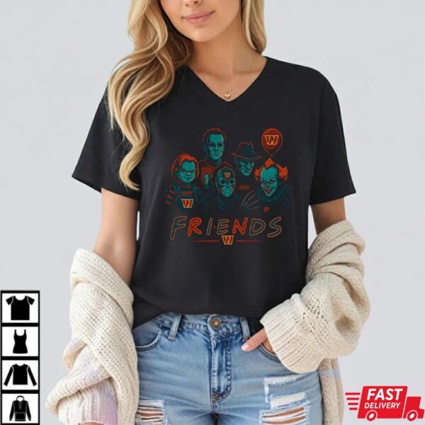 Horror Movie Friends Washington Commanders Halloween T-Shirt – Chucky, Jason, Freddy, Michael Myers & Pennywise Tee Horror Movie Friends Washington Commanders Halloween T-Shirt – Chucky, Jason, Freddy, Michael Myers & Pennywise Tee