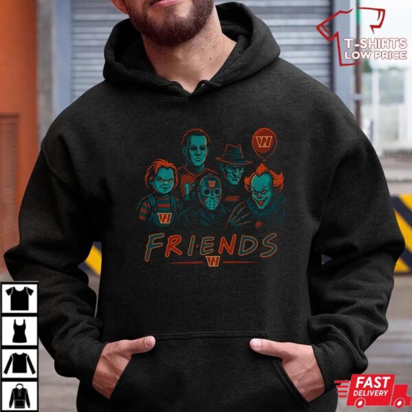 Horror Movie Friends Washington Commanders Halloween T-Shirt – Chucky, Jason, Freddy, Michael Myers & Pennywise Tee Horror Movie Friends Washington Commanders Halloween T-Shirt – Chucky, Jason, Freddy, Michael Myers & Pennywise Tee