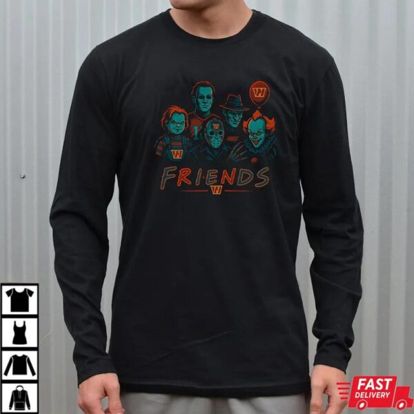Horror Movie Friends Washington Commanders Halloween T-Shirt – Chucky, Jason, Freddy, Michael Myers & Pennywise Tee Horror Movie Friends Washington Commanders Halloween T-Shirt – Chucky, Jason, Freddy, Michael Myers & Pennywise Tee