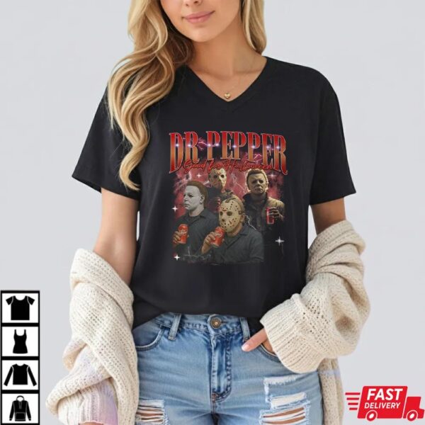 Dr Pepper Horror Characters Bootleg Shirt