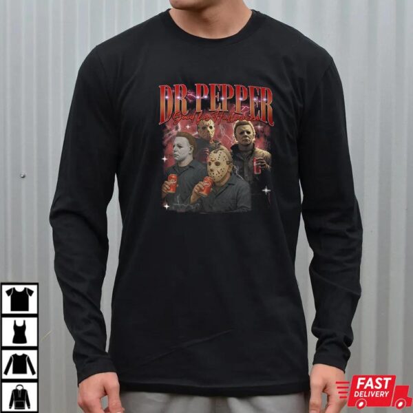 Dr Pepper Horror Characters Bootleg Shirt