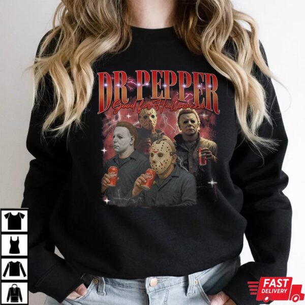Dr Pepper Horror Characters Bootleg Shirt