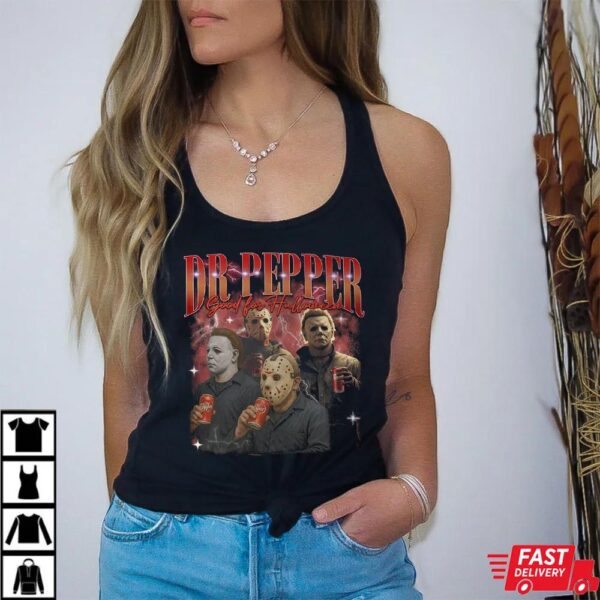 Dr Pepper Horror Characters Bootleg Shirt