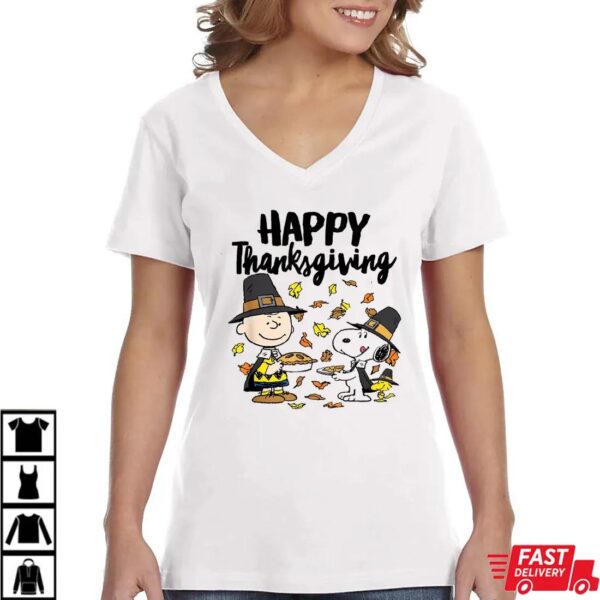 Snoopy Woodstock Charlie Brown Peanuts Happy Thanksgiving Shirt Snoopy Woodstock Charlie Brown Peanuts Happy Thanksgiving Shirt