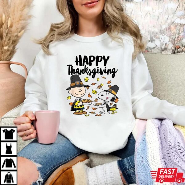 Snoopy Woodstock Charlie Brown Peanuts Happy Thanksgiving Shirt Snoopy Woodstock Charlie Brown Peanuts Happy Thanksgiving Shirt