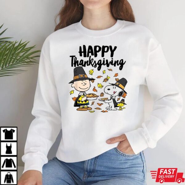 Snoopy Woodstock Charlie Brown Peanuts Happy Thanksgiving Shirt Snoopy Woodstock Charlie Brown Peanuts Happy Thanksgiving Shirt