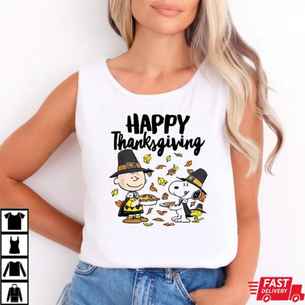 Snoopy Woodstock Charlie Brown Peanuts Happy Thanksgiving Shirt Snoopy Woodstock Charlie Brown Peanuts Happy Thanksgiving Shirt