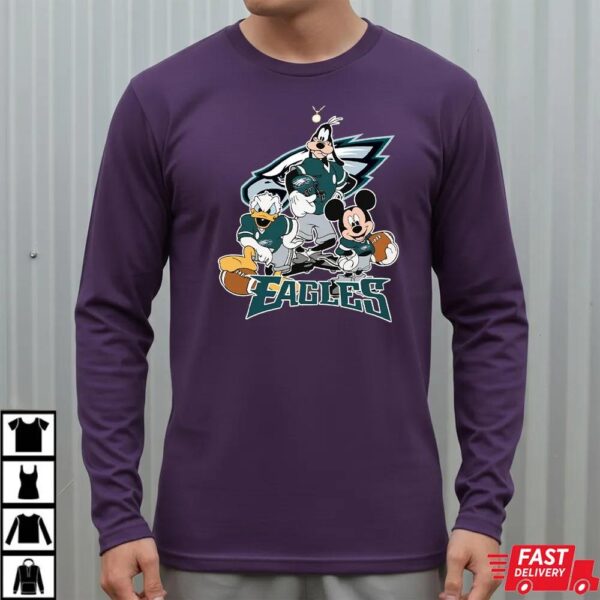 Disney Eagles Squad T-Shirt – Mickey, Donald & Goofy Philadelphia Eagles Fan Tee Disney Eagles Squad T-Shirt – Mickey, Donald & Goofy Philadelphia Eagles Fan Tee