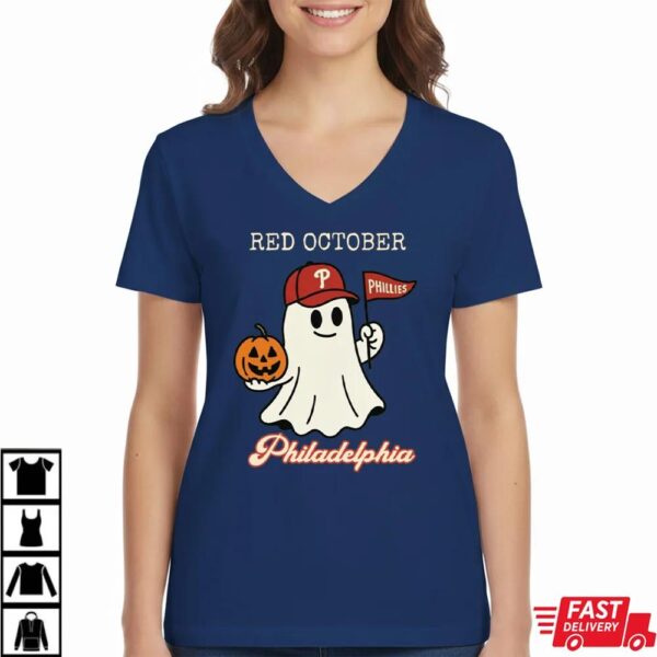 Red October Halloween Ghost T-Shirt