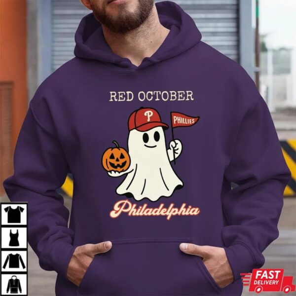 Red October Halloween Ghost T-Shirt