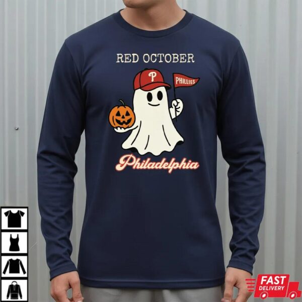 Red October Halloween Ghost T-Shirt