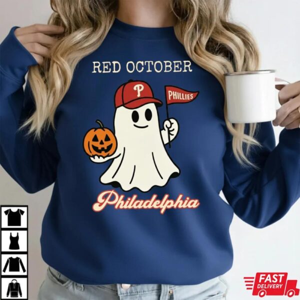 Red October Halloween Ghost T-Shirt