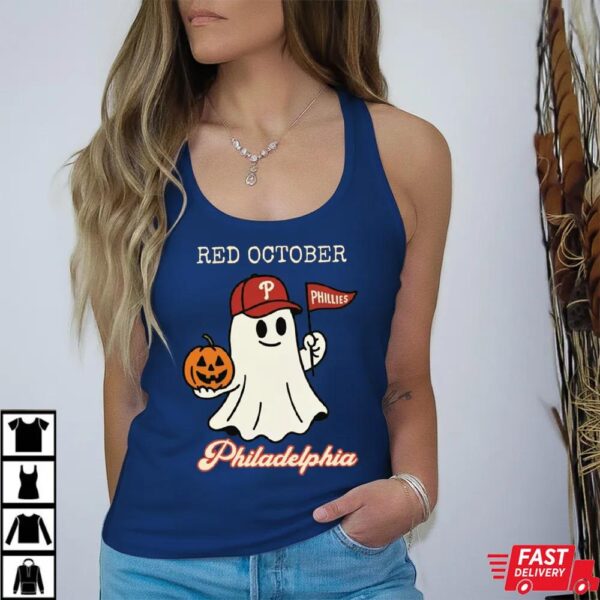 Red October Halloween Ghost T-Shirt