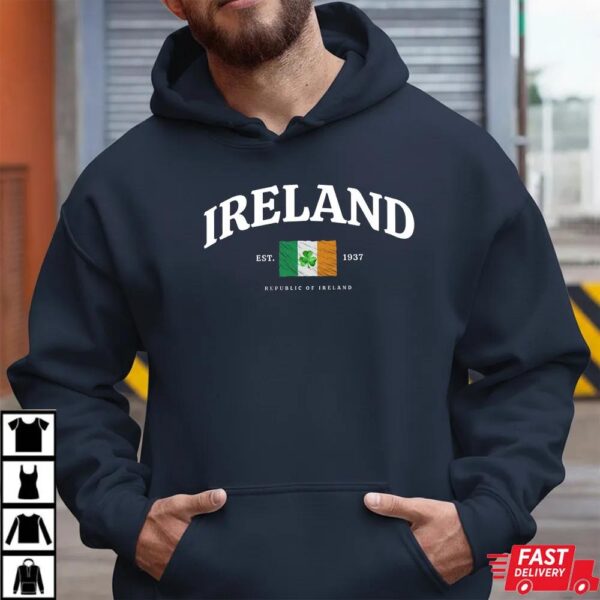 Ireland 1937 Sweatshirt – Irish Flag Clover Republic Heritage Shirt Ireland 1937 Sweatshirt – Irish Flag Clover Republic Heritage Shirt