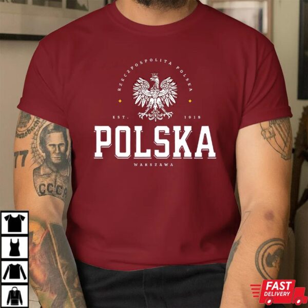 Polska 1918 Sweatshirt – Warsaw Eagle Polish Heritage Shirt Polska 1918 Sweatshirt – Warsaw Eagle Polish Heritage Shirt