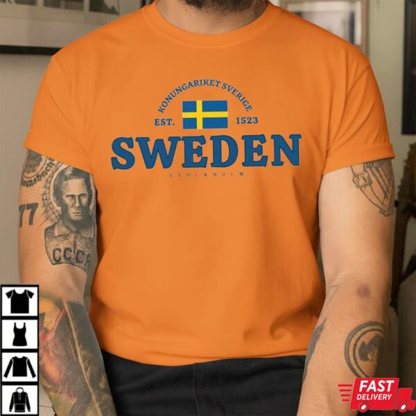 Sweden 1523 Sweatshirt – Stockholm Swedish Flag Heritage Shirat Sweden 1523 Sweatshirt – Stockholm Swedish Flag Heritage Shirat