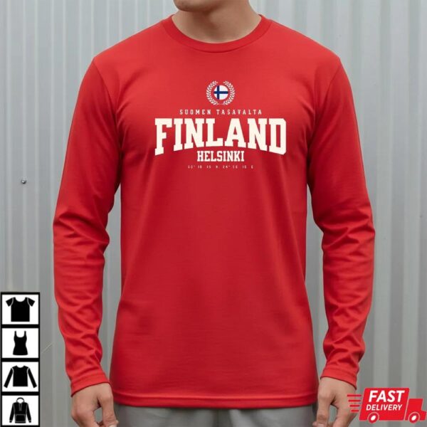 Finland Helsinki T-Shirt – Nordic Flag Heritage Tee Finland Helsinki T-Shirt – Nordic Flag Heritage Tee