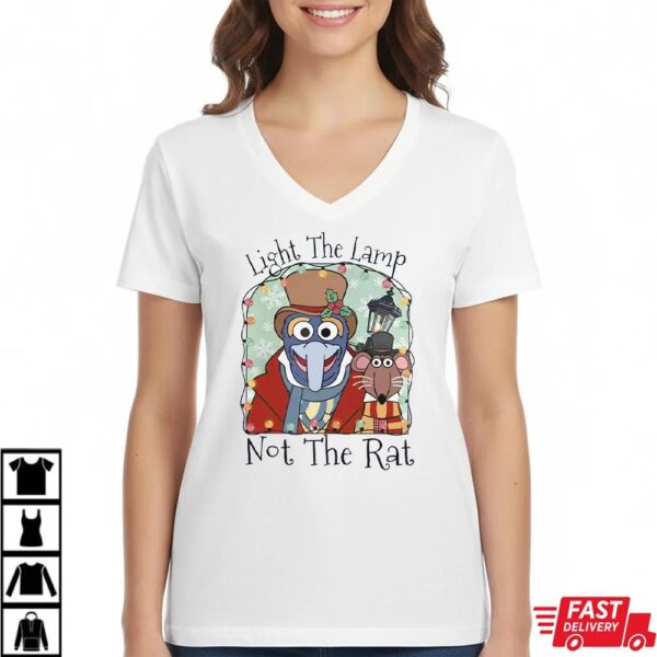The Muppets Christmas Carol Gonzo Rizzo Light The Lamp Not The Rat T-Shirt