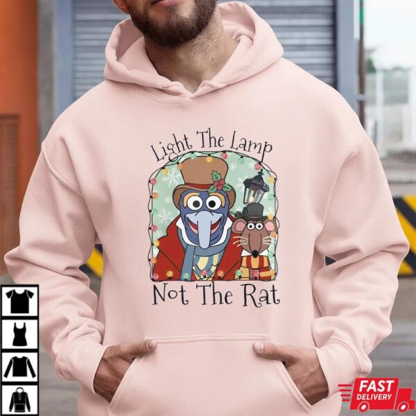 The Muppets Christmas Carol Gonzo Rizzo Light The Lamp Not The Rat T-Shirt
