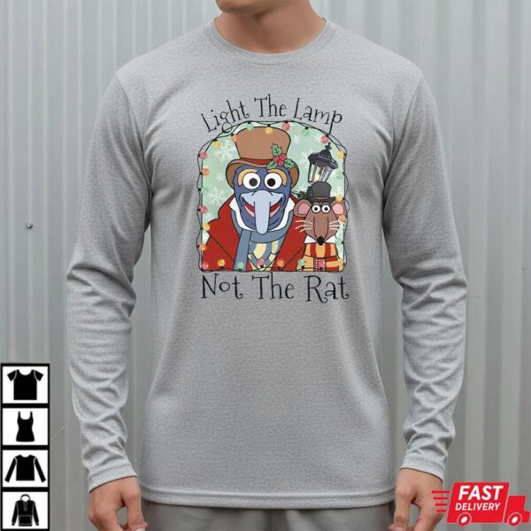 The Muppets Christmas Carol Gonzo Rizzo Light The Lamp Not The Rat T-Shirt