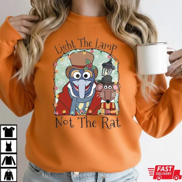 The Muppets Christmas Carol Gonzo Rizzo Light The Lamp Not The Rat T-Shirt