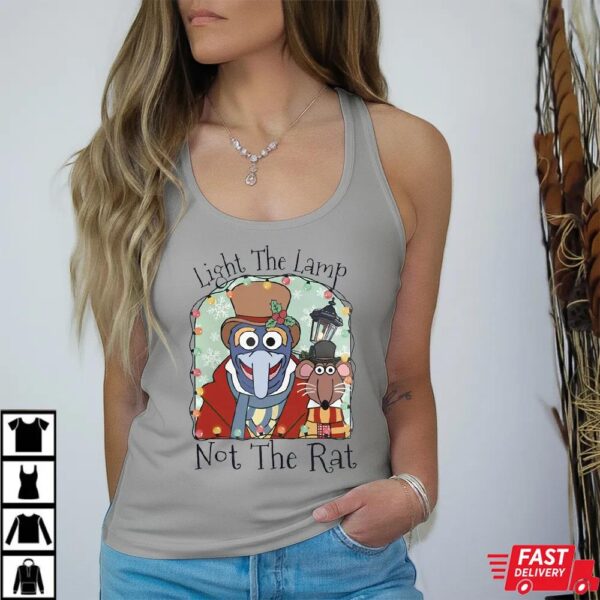 The Muppets Christmas Carol Gonzo Rizzo Light The Lamp Not The Rat T-Shirt
