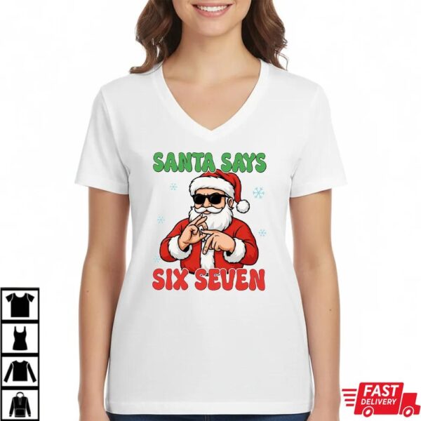 Santa Claus Six Seven Christmas Sweatshirt Santa Claus Six Seven Christmas Sweatshirt