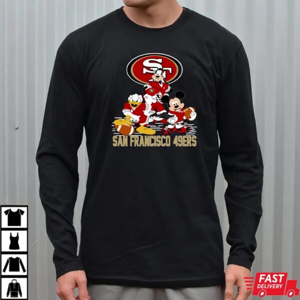 Mickey Donald Goofy San Francisco 49ers T-Shirt Mickey Donald Goofy San Francisco 49ers T-Shirt