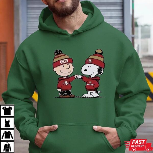 Charlie Brown And Snoopy Nfl San Francisco 49Ers Football Shirt