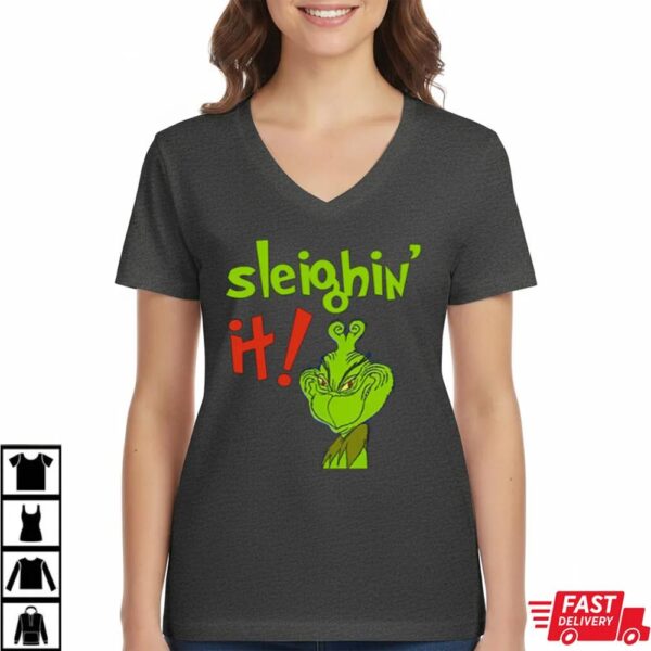 The Grinch Sleighin It Funny How The Grinch Stole Christmas Sweatshirt The Grinch Sleighin It Funny How The Grinch Stole Christmas Sweatshirt