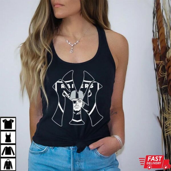 Yankees Raiders Logo Mashup T-Shirt