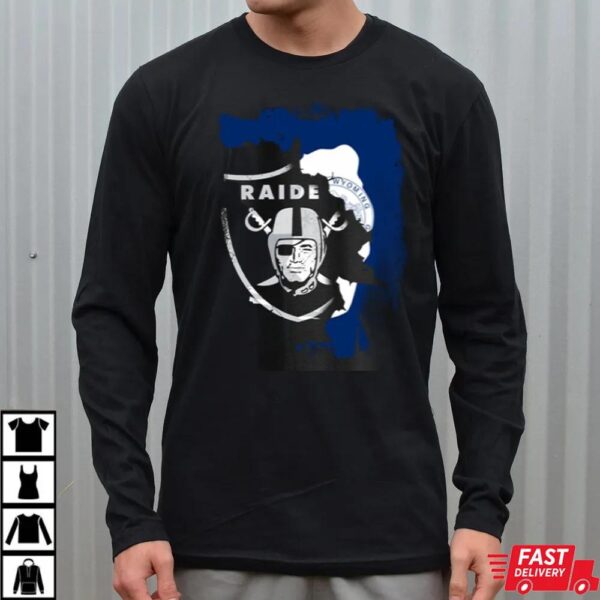Wyoming Raiders Emblem Fusion With Bison T-Shirt Wyoming Raiders Emblem Fusion With Bison T-Shirt