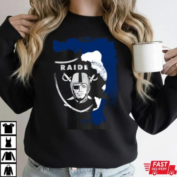 Wyoming Raiders Emblem Fusion With Bison T-Shirt Wyoming Raiders Emblem Fusion With Bison T-Shirt