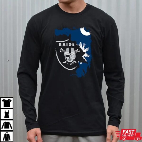 Together South Carolina Raiders Flag Icon With Crescent Moon And Palmetto Tree T-Shirt