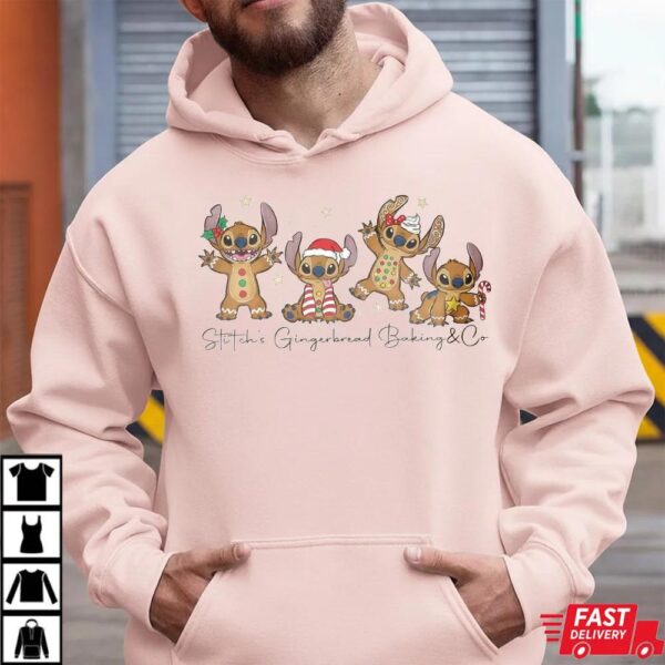 Stitch Gingerbread Christmas Baking Sweatshirt Stitch Gingerbread Christmas Baking Sweatshirt