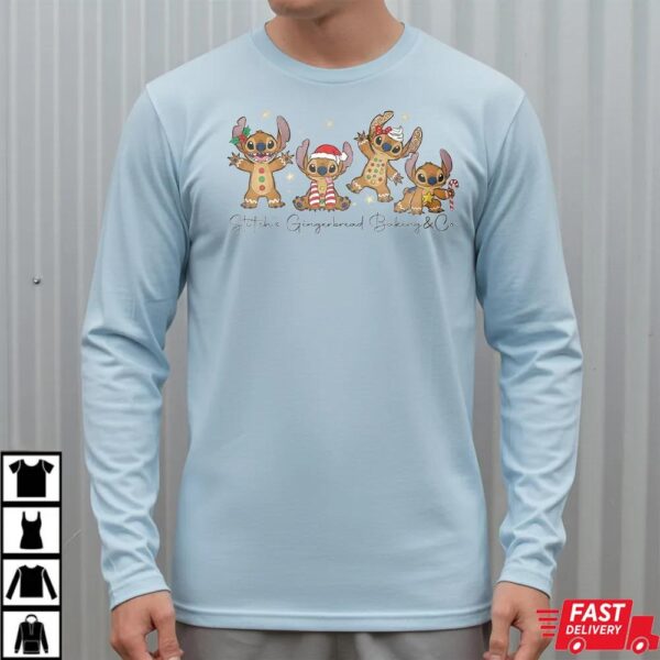 Stitch Gingerbread Christmas Baking Sweatshirt Stitch Gingerbread Christmas Baking Sweatshirt