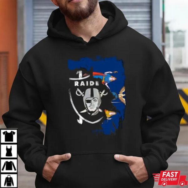 Together New York Las Vegas Raiders Motif With State Flag Symbolism Shirt Together New York Las Vegas Raiders Motif With State Flag Symbolism Shirt