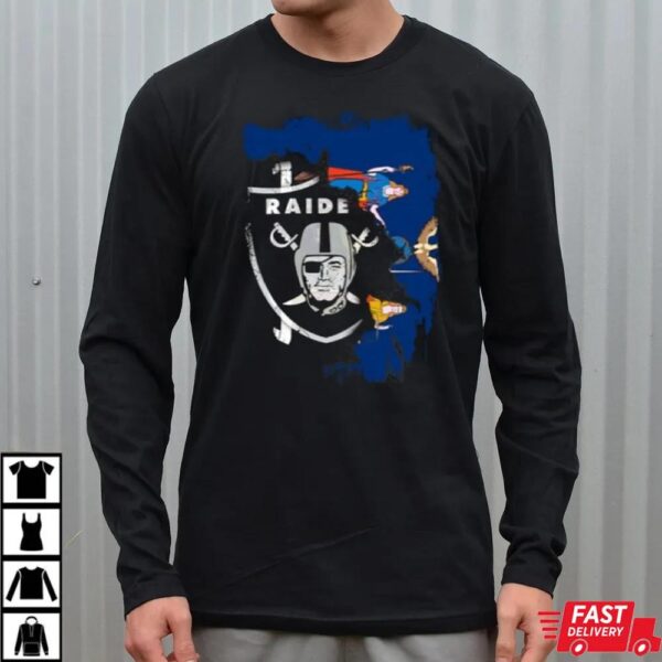 Together New York Las Vegas Raiders Motif With State Flag Symbolism Shirt Together New York Las Vegas Raiders Motif With State Flag Symbolism Shirt