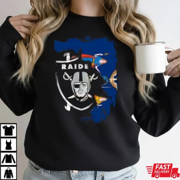 Together New York Las Vegas Raiders Motif With State Flag Symbolism Shirt Together New York Las Vegas Raiders Motif With State Flag Symbolism Shirt